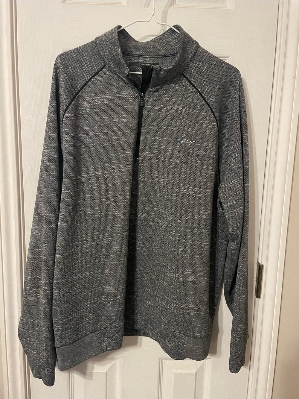 Greg Norman Collection Heather Gray Half-Zip Pullover